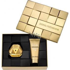 Paco Rabanne Lady Million parfumovaná voda 80 ml + telové mlieko 100 ml, darčeková sada