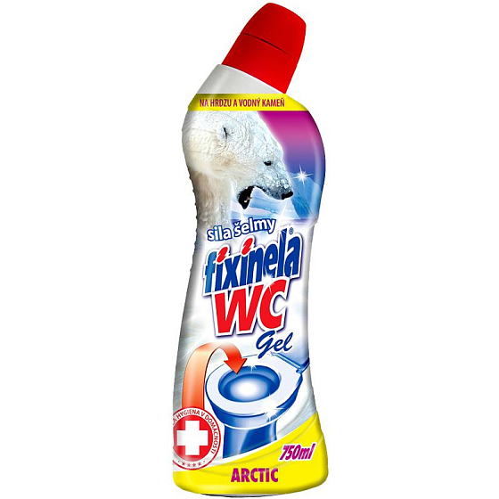Fixinela Wc Arctic čistiaci prostriedok na toaletné misy, bidety, vane, umývadlá, sprchy 750 ml
