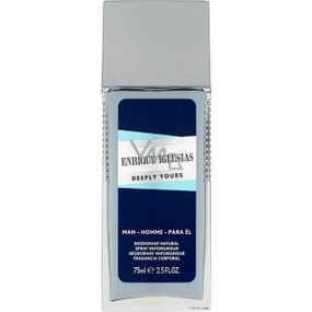 Enrique Iglesias Deeply Yours Man parfumovaný deodorant sklo pre mužov 75 ml
