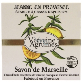 Jeanne en Provence Verveine cédru - Verbena a Citrusové plody tuhé toaletné mydlo 100 g