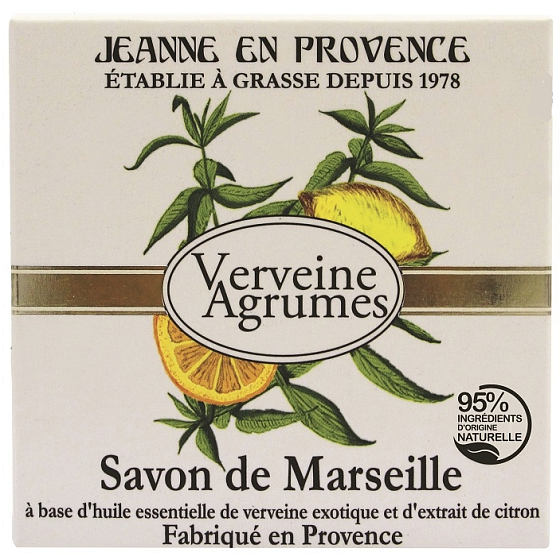 Jeanne en Provence Verveine Cédrat - Verbena a Citrusové plody tuhé toaletné mydlo 100 g