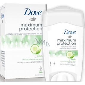 Dove Maximum Protection Uhorka & zelený čaj antiperspirant dezodorant stick pre ženy 45 ml