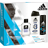 Adidas Soothing balzam po holení 100 ml + Cool Dry Fresh antiperspirant deodorant sprej pre mužov 150 ml + Hydra Sport 3v1 sprchový gél na telo 250 ml, kozmetická sada