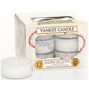 Yankee Candle Snow in Love - Zamilovaný sneh vonná čajová sviečka 12 x 9,8 g