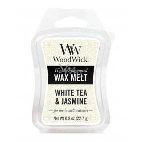 Woodwick White Tea & Jasmine - Biely čaj a Jazmín vonný vosk do aromalampy 22.7 g