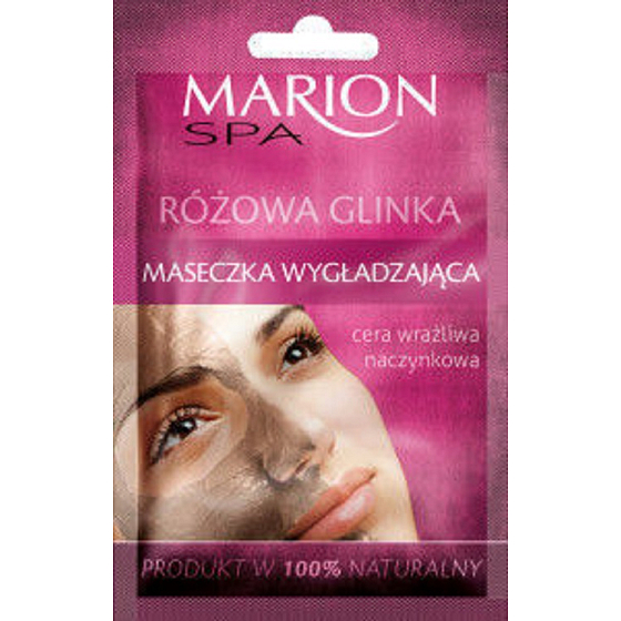 Marion Spa vyhladzujúci maska s ružovým ílom pre citlivú, jemnú a prekrvenou pokožku 8 g