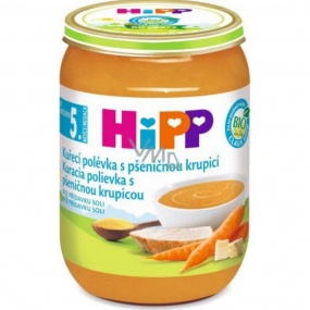 Hipp Polievky Bio Kuracie s pšeničnou krupicou 190 g