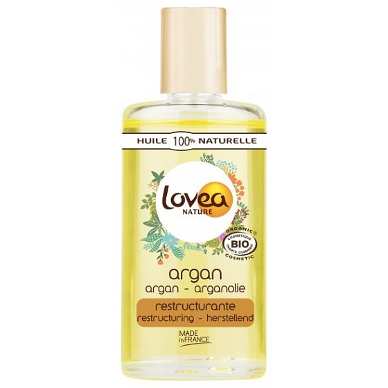 Lovea Bio Arganový olej a vitamín E obnovujúci olej na tvár, telo, vlasy 50 ml