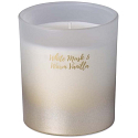 Emóciám White Musk & Warm Vanilla - Biele pižmo a teplá vanilka vonná sviečka sklo s plechovým viečkom 80 x 90 mm