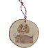 Bohemia Gifts Ručne vyrobená drevená vianočná ozdoba Cavalier King Charles Spaniel 6 cm