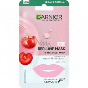 Garnier Skin Naturals Replump Mask Výplňová textilná maska na pery 5 g