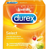 Durex Select kondóm farebné s príchuťou nominálna šírka: 56 mm 3 kusy