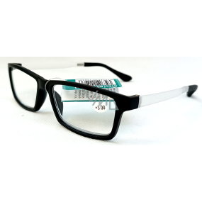 Berkeley Dioptrické okuliare na čítanie +3,0 plastové čierne, priehľadné bočnice 1 kus MC2187