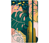 Albi Vreckový diár 2024 s gumičkou Jungle 9,3 x 15 x 1,3 cm