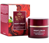 Nočný krém Royal Rose s ružou a arganovým olejom pre všetky typy pleti 50 ml