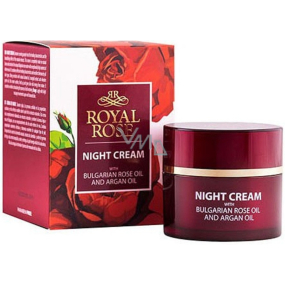 Nočný krém Royal Rose s ružou a arganovým olejom pre všetky typy pleti 50 ml