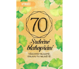 Nekupto Narodeninové pozdravy 70 Srdečné pozdravy 115 x 170 mm