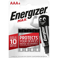 Energizer Max Alkaline AAA mikrotužková batéria, 4 ks