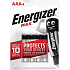 Energizer Max Alkaline AAA mikrotužková batéria, 4 ks