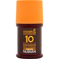 Nubian OF10 Olej na opaľovanie, nízka ochrana 60 ml