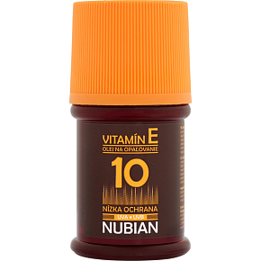 Nubian OF10 Olej na opaľovanie, nízka ochrana 60 ml