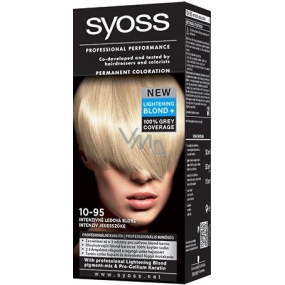 Syoss Lightening Blond Professional farba na vlasy 10 - 95 Intenzívne ľadová blond