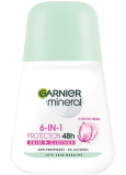 Garnier Mineral Protection Cotton Fresh 48h guľôčkový antiperspirant deodorant roll-on pre ženy 50 ml