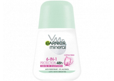 Garnier Mineral Protection Cotton Fresh 48h guličkový antiperspirant dezodorant roll-on pre ženy 50 ml