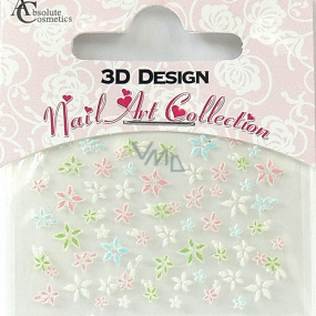 Absolute Cosmetics Nail Art 3D nálepky na nechty 24910 1 aršík