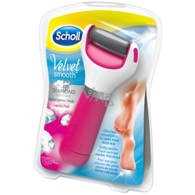 Scholl Velvet Smooth Express Pedi with Diamond Crystals Pink elektrický pilník na chodidlá 1 kus