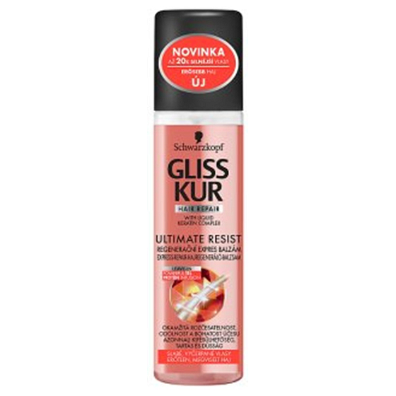 Gliss Kur Ultimate Resist regeneračný expres balzam pre slabé, vyčerpané vlasy 200 ml