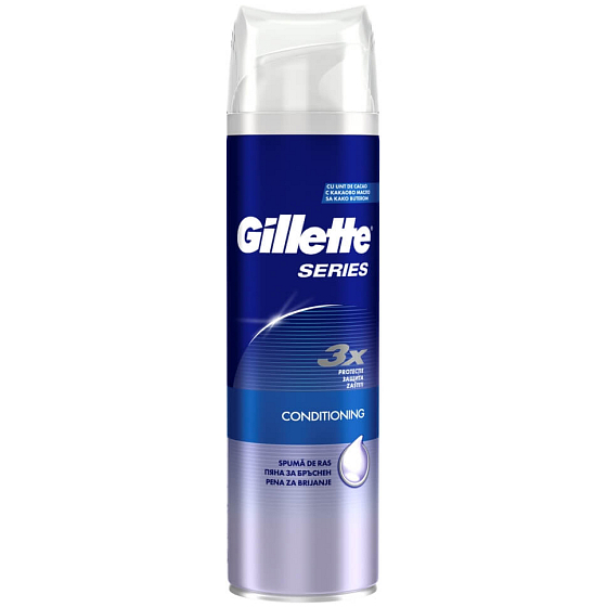 Gillette Series Conditioning pena na holenie pre mužov 250 ml
