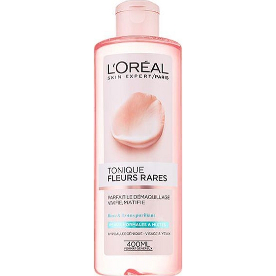 Loreal Paris Fleurs Rares Tonique Fraicheur pleťová voda s výťažkami vzácnych kvetov pre normálnu až suchú pleť 400 ml