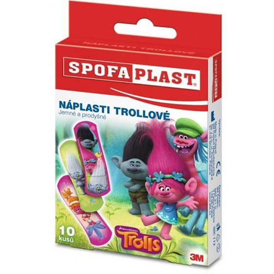 3M Spofaplast Trollovia náplasti pre deti 72 x 25 mm 10 kusov