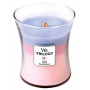 Woodwick Trilogy Botanical Garden - Botanická záhrada vonná sviečka s dreveným knôtom a viečkom sklo stredná 275g