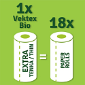 Vektex Utierka hubová Bio v úlohe, 100% prírodný 12 kusov