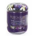 Heart & Home Švestka a pomarančový kvet Sójová vonná sviečka veľká horí až 70 hodín 310 g