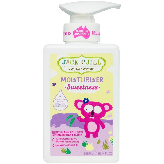 Jack N Jill BIO Sweetness Sladkosť telové mlieko pre deti dávkovač 300 ml