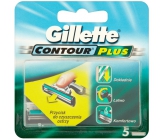Gillette Contour Plus náhradné hlavice pre mužov 5 kusov