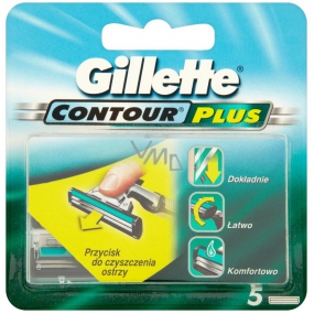 Gillette Contour Plus náhradné hlavice pre mužov 5 kusov