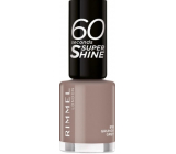 Rimmel London 60 sekund Super Shine Nail Polish lak na nechty 810 Grungy Grey 8 ml