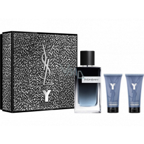 Yves Saint Laurent Y Eau de Parfum toaletná voda pre mužov 100 ml + sprchový gél 50 ml + balzam po holení 50 ml, darčeková sada