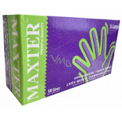 Maxter Rukavice hygienické jednorazové latexové hypoalergénne púdrované, veľkosť XL, box 100 kusov