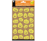 Nálepky Halloween svietiace v tme usmiate tekvice 14 x 25 cm