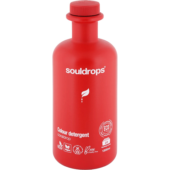 Souldrops Colour Detergent Coraldrop prací gél na farebné oblečenie s vôňou jarných kvetov 20 dávok 1,3 l