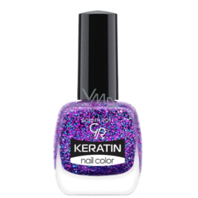 Golden Rose Keratin Nail Color Glitter lak na nechty 414 10,5 ml