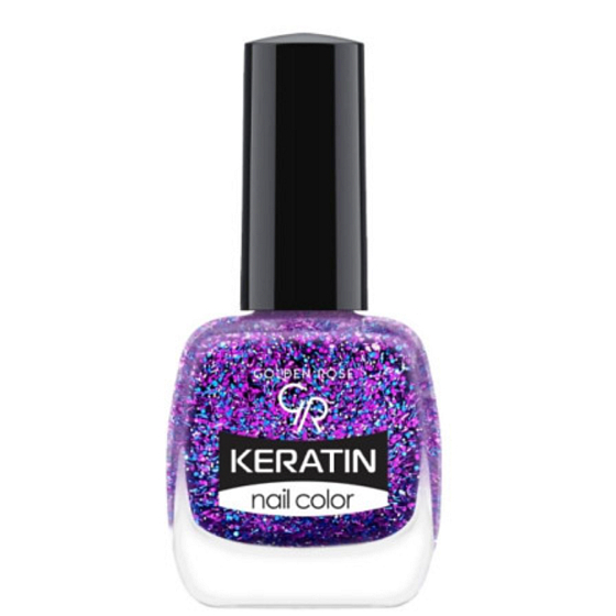 Golden Rose Keratin Nail Color Glitter lak na nechty 414 10,5 ml