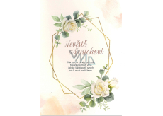 Albi Hracia obálková karta Svadba pre nevestu a ženícha 14,8 x 21 cm