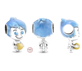 Prívesok zo striebra 925 Disney Pixar Joy svietiaci v tme Memory Orb, korálik na náramku film