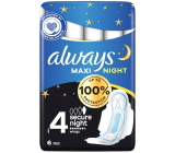 Always Classic Maxi Night hygienické vložky s krídelkami 6 ks